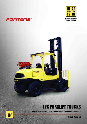 LPG-vorkheftrucks Hyster H 7.0 FT