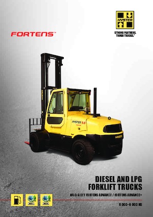 LPG-vorkheftrucks Hyster H8.0FT 6