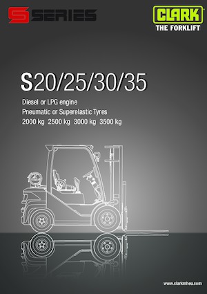 LPG-vorkheftrucks Clark S30 L