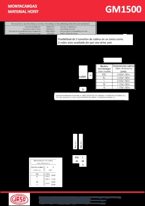 Industriele takel Jaso GM1500
