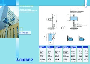 Industriele takel Maber MB 2000/150