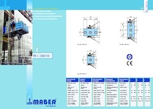 Industriele takel Maber MB C 2300/150