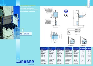 Industriele takel Maber MB C 500/120-M