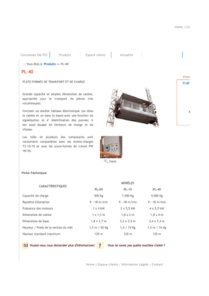 Masthoogwerkers Saltec PL 40
