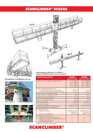 Masthoogwerkers Scanclimber SC 5000 E