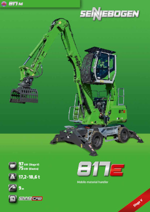 Graafmachines in overslaguitvoering Sennebogen 817M E 