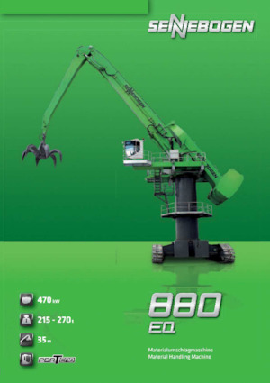 Graafmachines in overslaguitvoering Sennebogen 880 EQ