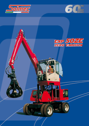 Graafmachines in overslaguitvoering Solmec EXP 50ZE