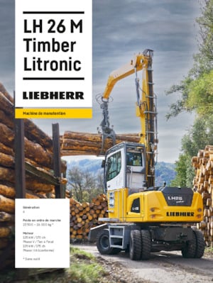 Graafmachines in overslaguitvoering Liebherr LH 26 M Timber Litronic