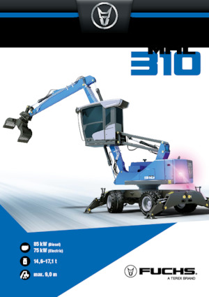 Graafmachines in overslaguitvoering Terex-Fuchs MHL310 F