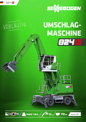 Graafmachines in overslaguitvoering Sennebogen 824M G 