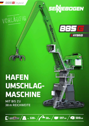 Graafmachines in overslaguitvoering Sennebogen 885M G Hybrid 