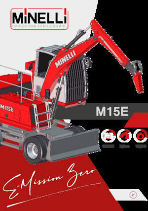 Graafmachines in overslaguitvoering Minelli M15E
