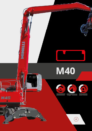 Graafmachines in overslaguitvoering Minelli M40