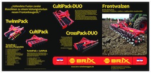 Weide- en veldwalsen Brix Twinn 600 FH