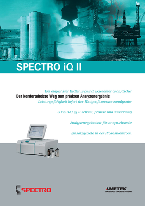 Metaalanalysators Spectro SPECTRO IQ