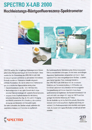 Metaalanalysators Spectro Spectro X-LAB 2000