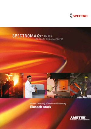 Metaalanalysators Spectro SPECTROMAXx