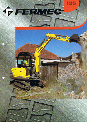 Mini-graafmachines Terex-Fermec 135
