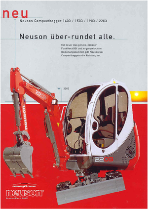 Mini-graafmachines Neuson 1403