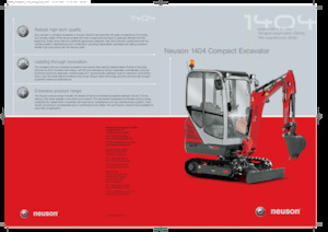 Mini-graafmachines Neuson 1404