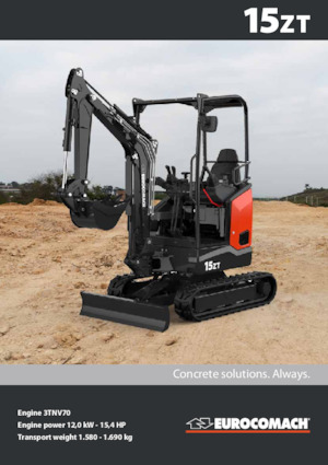 Mini-graafmachines Eurocomach 15 ZT
