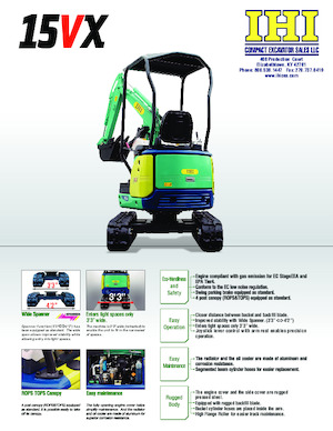 Mini-graafmachines IHI 15VX