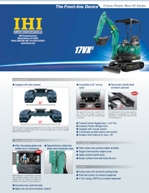 Mini-graafmachines IHI 17VX-3