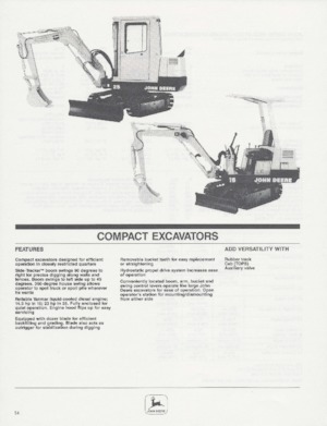 Mini-graafmachines John Deere Construction 25