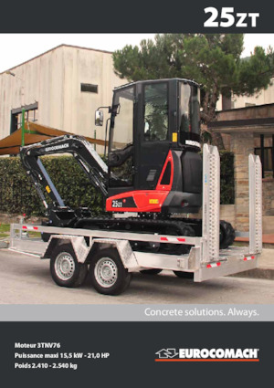 Mini-graafmachines Eurocomach 25 ZT
