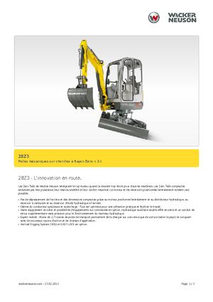 Mini-graafmachines Neuson 28 Z 3
