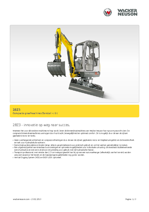 Mini-graafmachines Neuson 28 Z 3