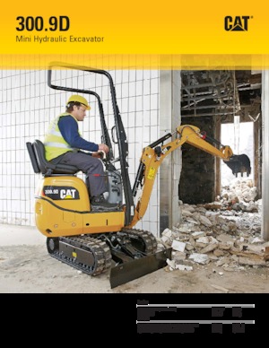 Mini-graafmachines Caterpillar 300.9D