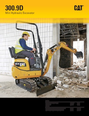 Mini-graafmachines Caterpillar 300.9D