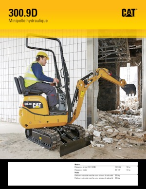 Mini-graafmachines Caterpillar 300.9D