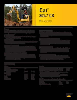 Mini-graafmachines Caterpillar 301.7 CR
