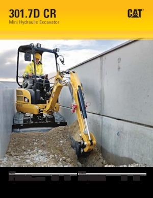 Mini-graafmachines Caterpillar 301.7D CR
