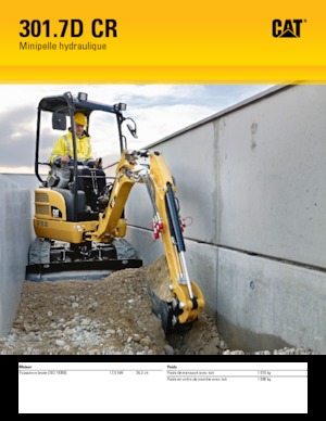 Mini-graafmachines Caterpillar 301.7D CR