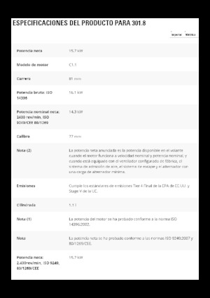 Mini-graafmachines Caterpillar 301.8