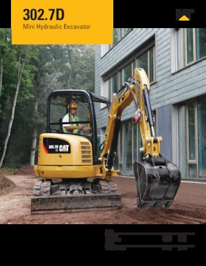 Mini-graafmachines Caterpillar 302.7D