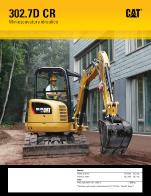 Mini-graafmachines Caterpillar 302.7D CR