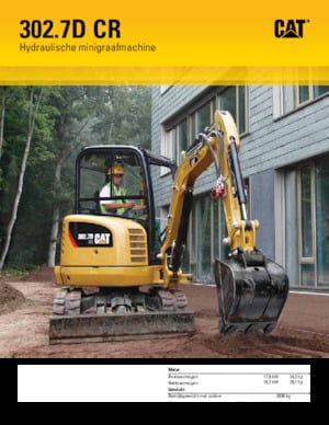 Mini-graafmachines Caterpillar 302.7D CR