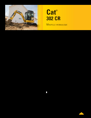 Mini-graafmachines Caterpillar 302 CR