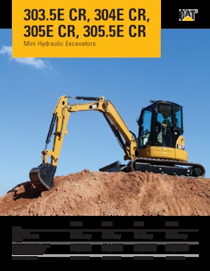 Mini-graafmachines Caterpillar 303.5E CR