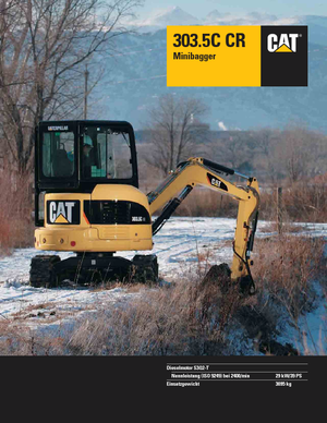 Mini-graafmachines Caterpillar 303C CR