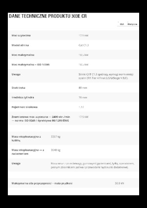 Mini-graafmachines Caterpillar 303E CR