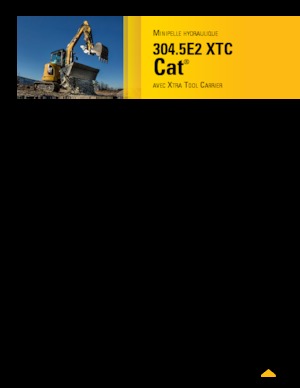 Mini-graafmachines Caterpillar 304.5E2 XTC