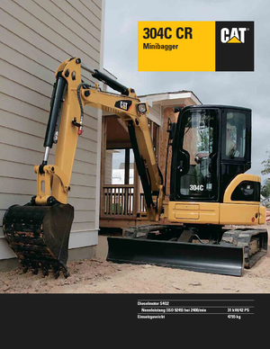 Mini-graafmachines Caterpillar 304C CR