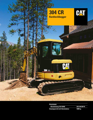 Mini-graafmachines Caterpillar 304 C R