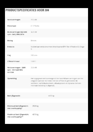 Mini-graafmachines Caterpillar 304